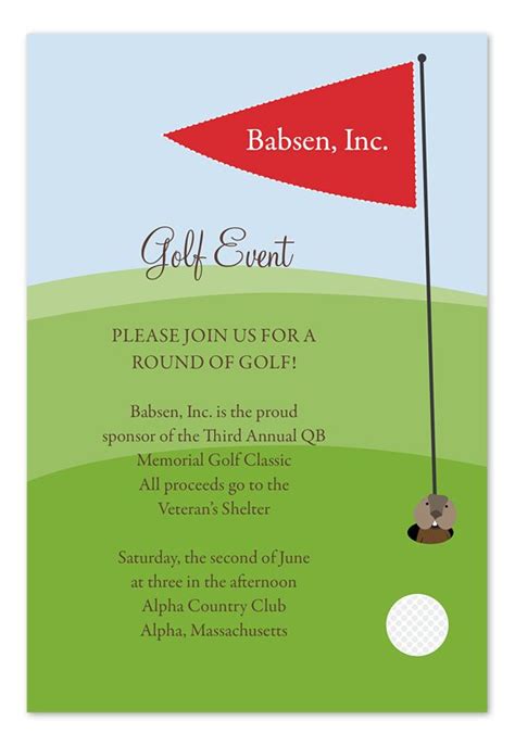 golf outing invitation template|Iba pa.